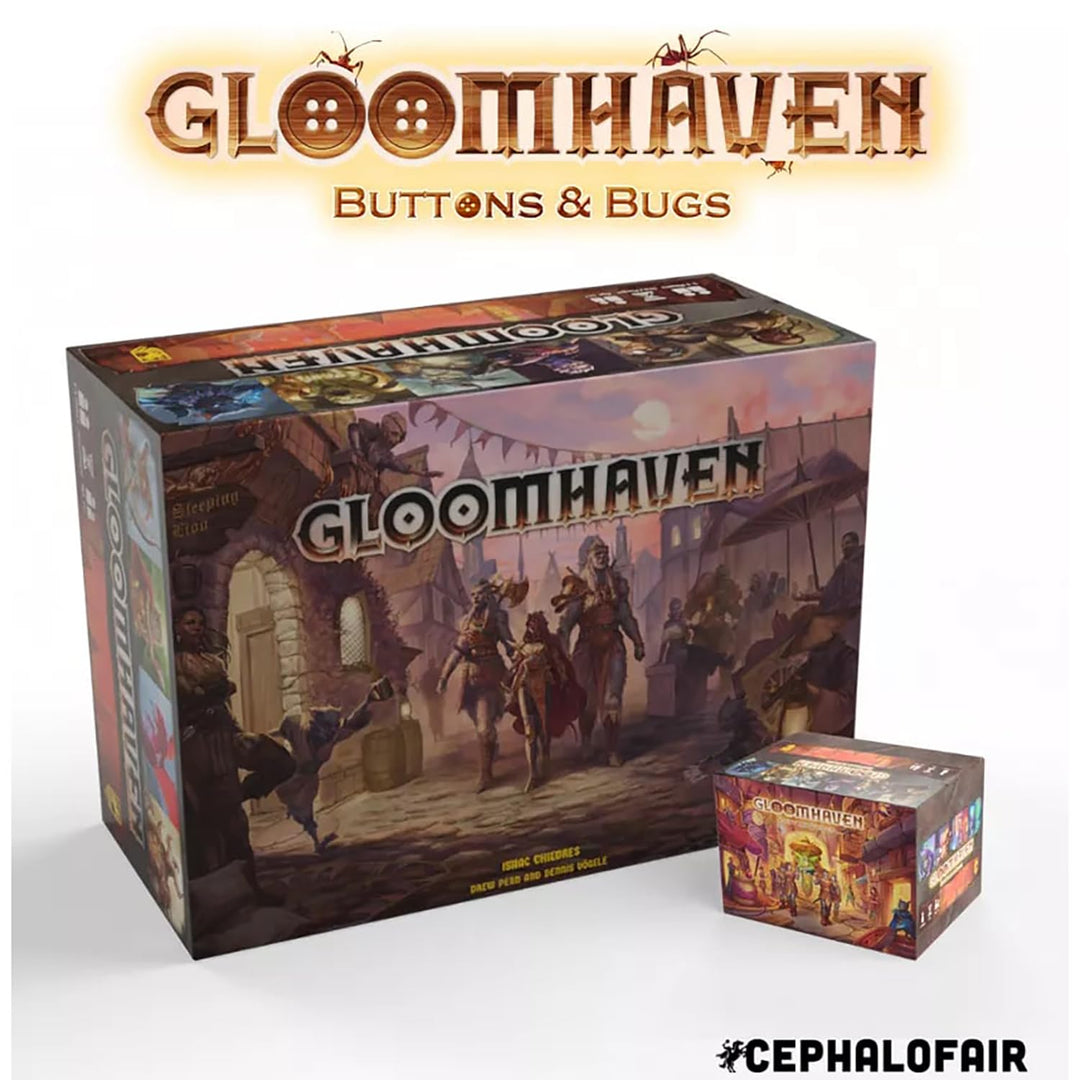 Gloomhaven Cephalofair Games Buttons & Bugs - A Solo Play Game W/Playstyle Similar to in A Fraction of The Size, Ages 14+, 1 Player