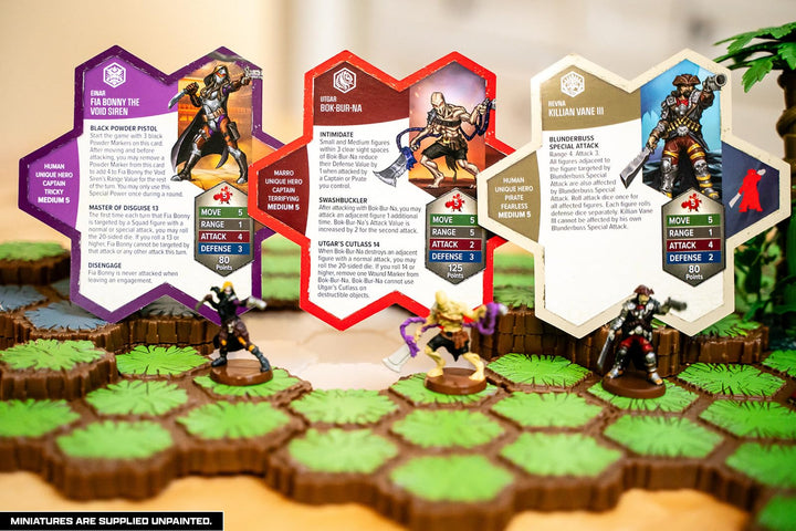 Renegade Game Studios Heroscape: Battle for The Wellspring Battle Box - Standard Edition | 2 Players, Ages 14 and up Contains 6 Miniatures, Terrain and Exclusive Wellspring Water Tiles!