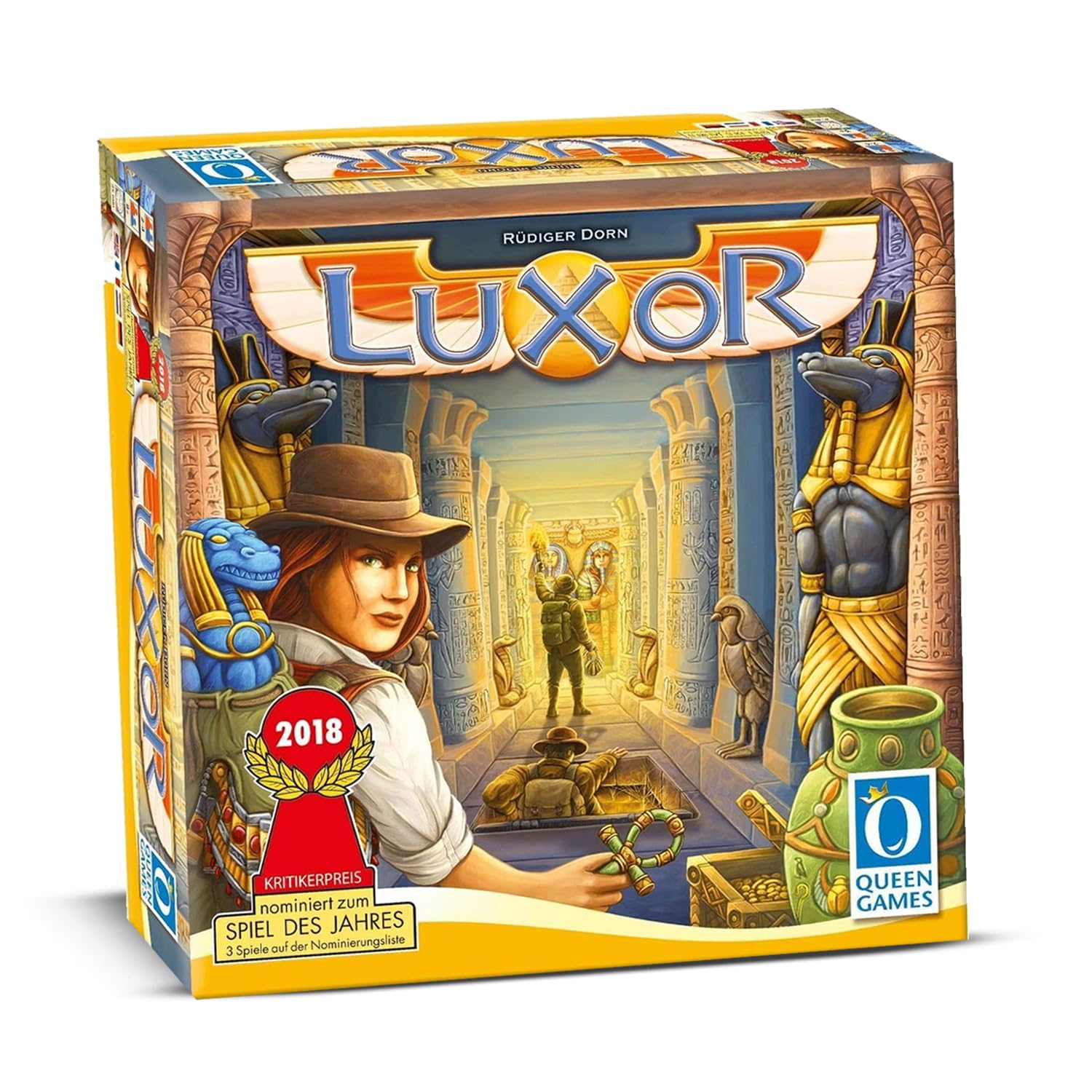 Queen Games Luxor Strategy Board Game for Families, Adults, Kids Ages 8+, 2-4 Players 1