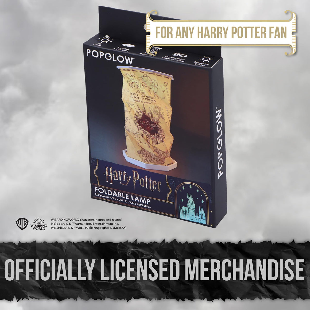 Harry Potter Marauders Map Foldable Lamp 21cm 7