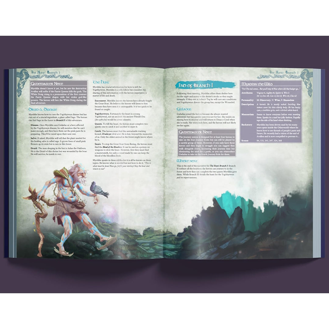 Modiphius Entertainment: Legends of Avallen: Against The Faerie Queene - Hardcover RPG Campaign Book, Fantasy TTRPG, 370 pgs, New Legendary Paths