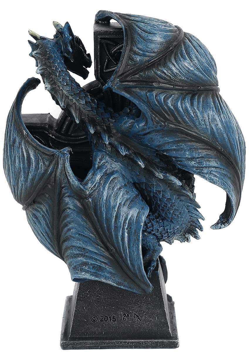 Draco Clock by Anne Stokes 17.8cm