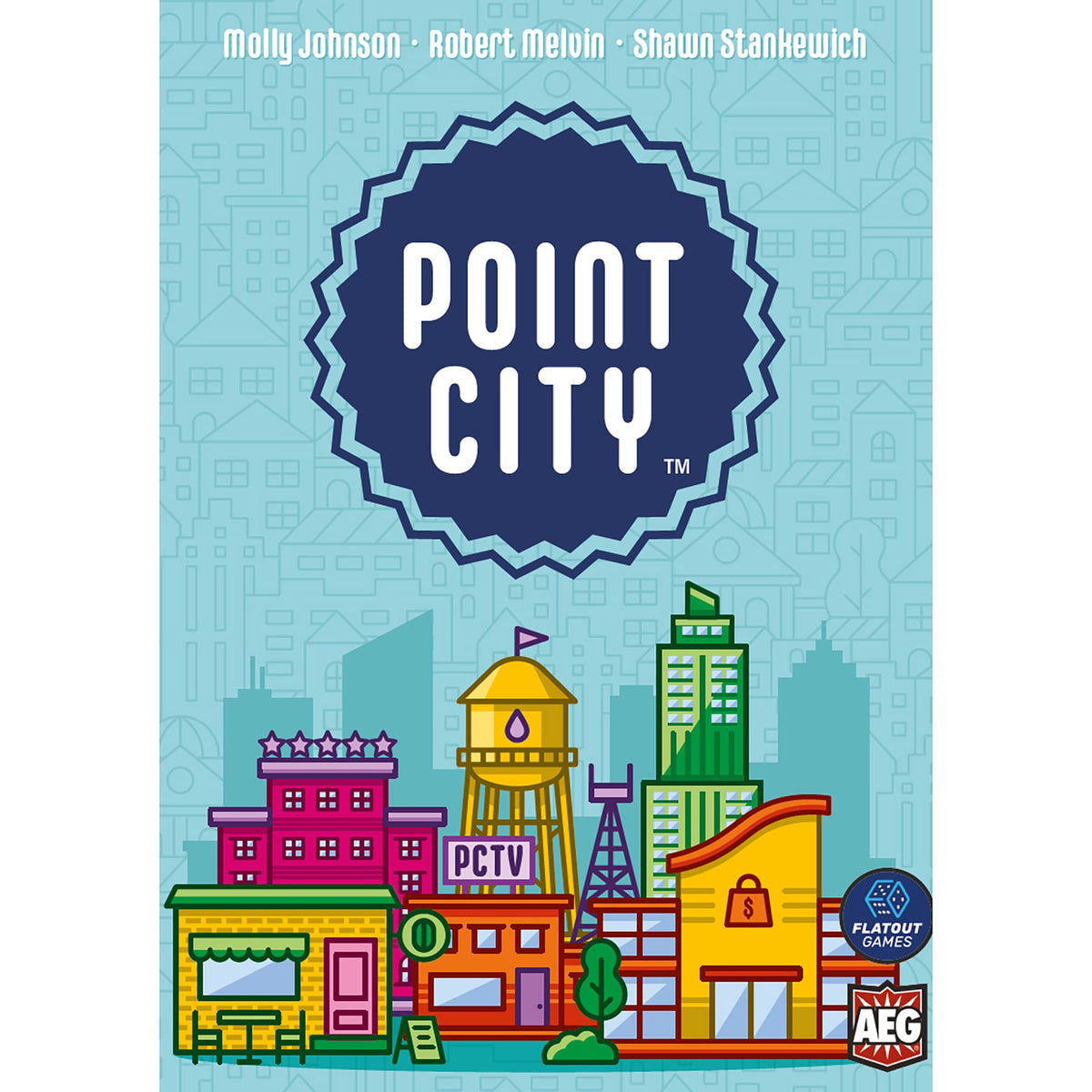 AEG & FlatOut Games | Point City - A City Building Card Game for The Whole Family | Easy to Learn | Quick to Play | Ages 10+ | 1-4 Players 2