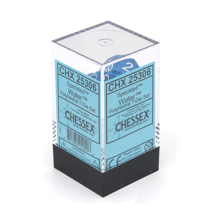 Chessex 25306 Dice, blue, turquoise, white 4