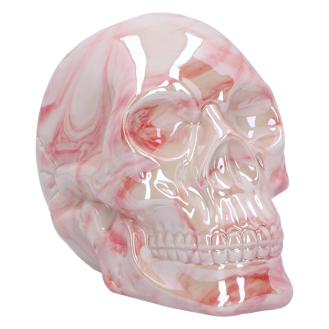 Marbellum Pink Marble Skull Large 13.5cm