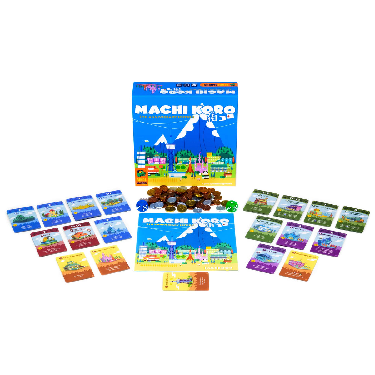 Machi Koro 5th Anniversary Edition Board Game by Pandasaurus 3