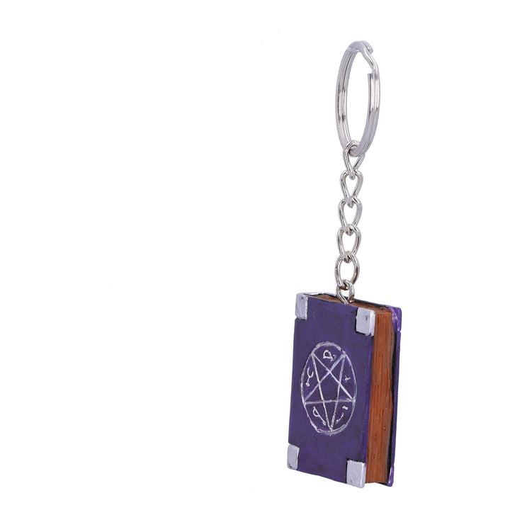 Pack of 12 Witches Grimoire Book Spells Keyrings 4.5cm