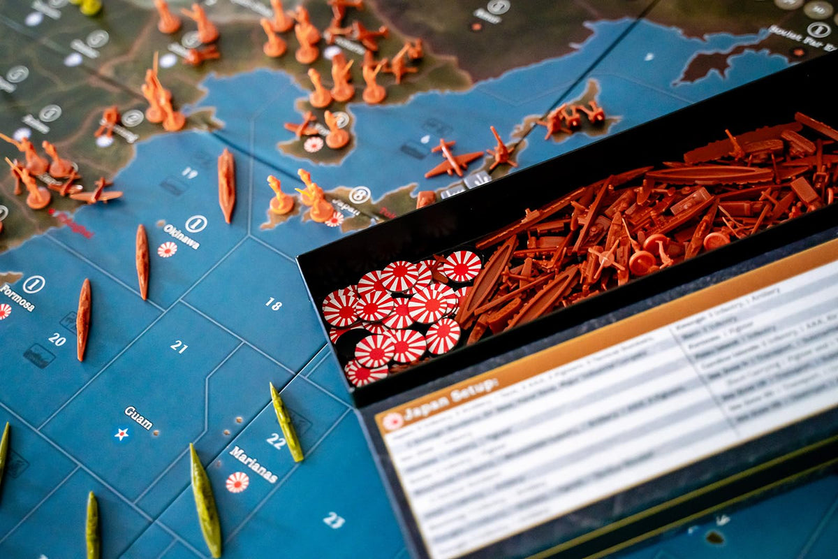 Renegade Game Studios Axis & Allies: 1940 Pacific Second Edition - WWII War Miniatures Strategy Board Game, Renegade, Age 12+/2-4 Players/6 Hr 7