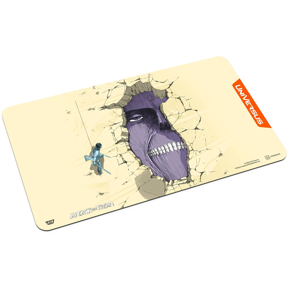 UniVersus Attack on Titan: Battle for Humanity - Wall Titan Playmat - 24 x 14 Neoprene Mat, Tabletop Card Game Accessory, UVS Games, Licensed 6