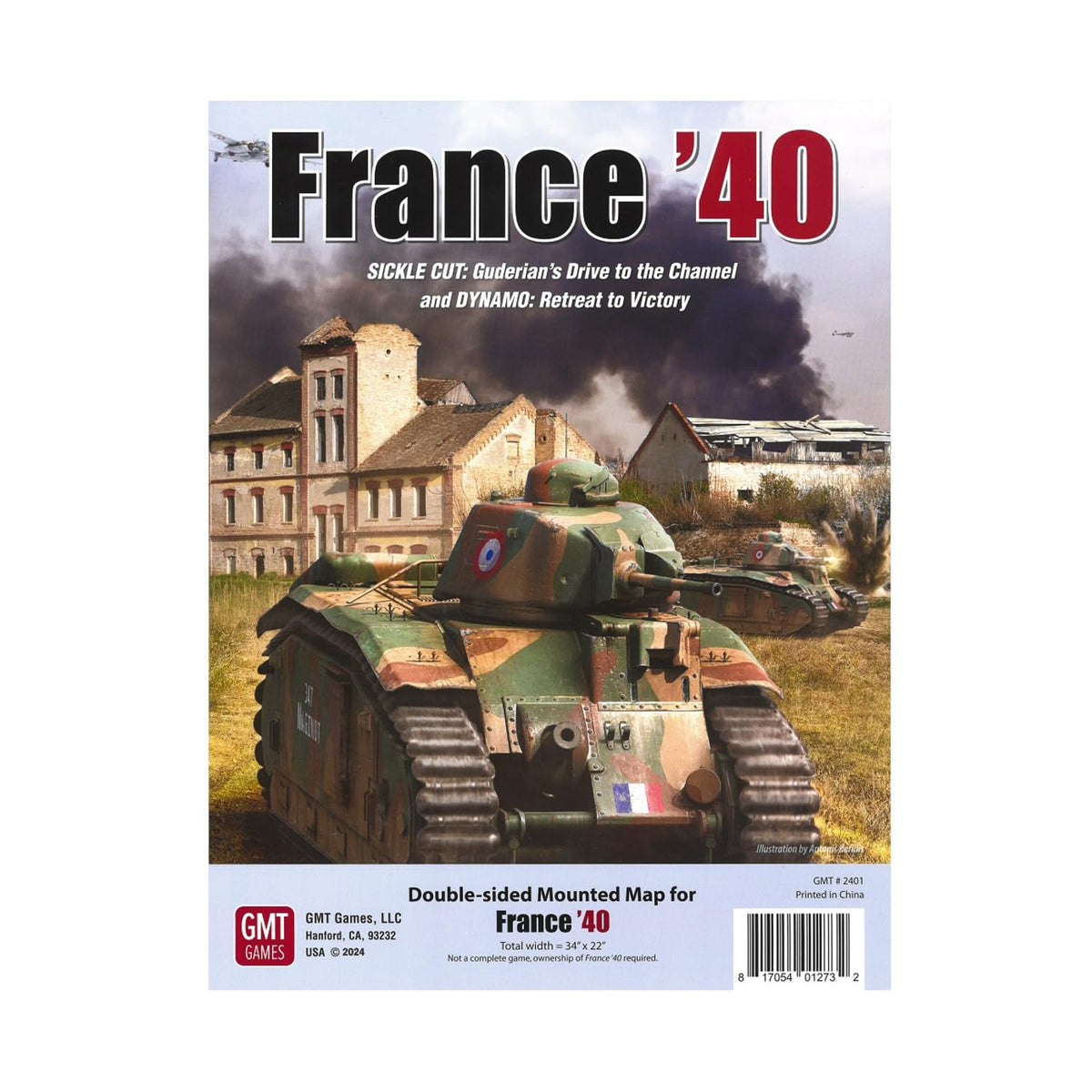 GMT France 40 - Mounted Map Board 1