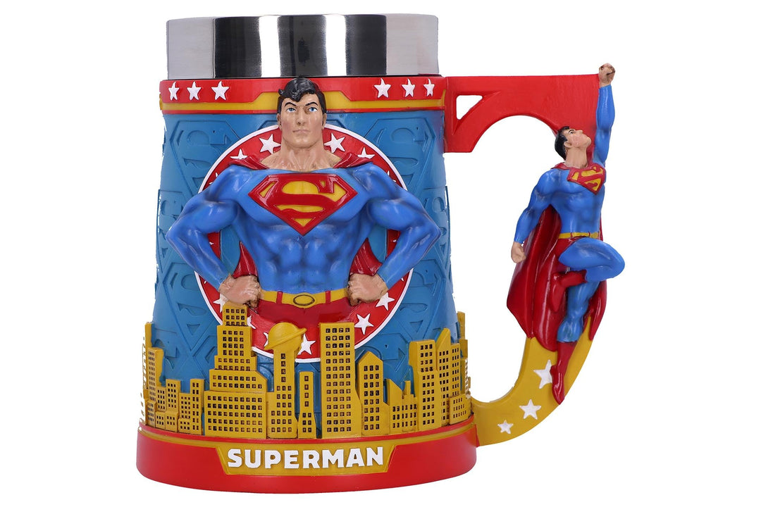 Superman Man of Steel City Skyline Tankard 15.5cm