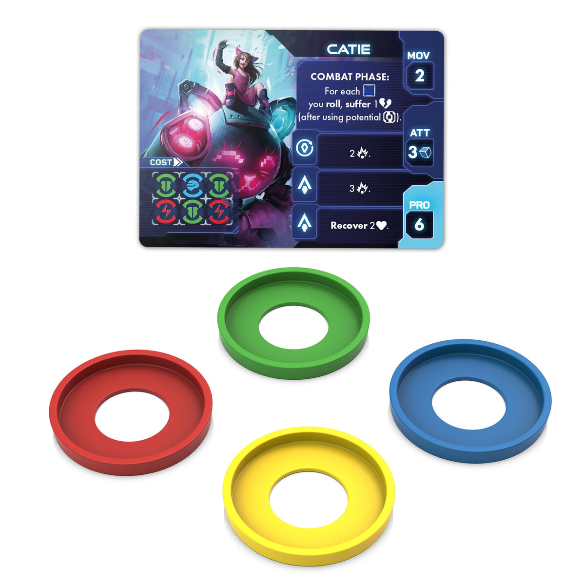 Awaken Realms Tamashii: Chronicles of Ascend Catie's Diary Miniatures - Immerse Yourself in Catie's Whimsical World! Sci-Fi Strategy Game, Ages 14+, 1-4 Players, 45-90 Min Playtime, Made 4