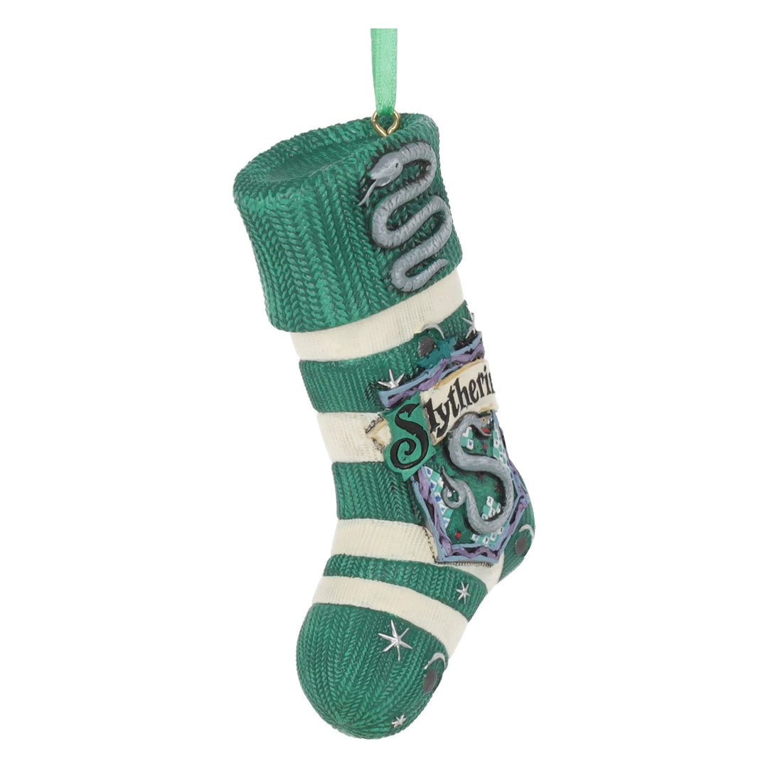 Harry Potter Slytherin Stocking Hanging Festive Ornament Officially Licensed