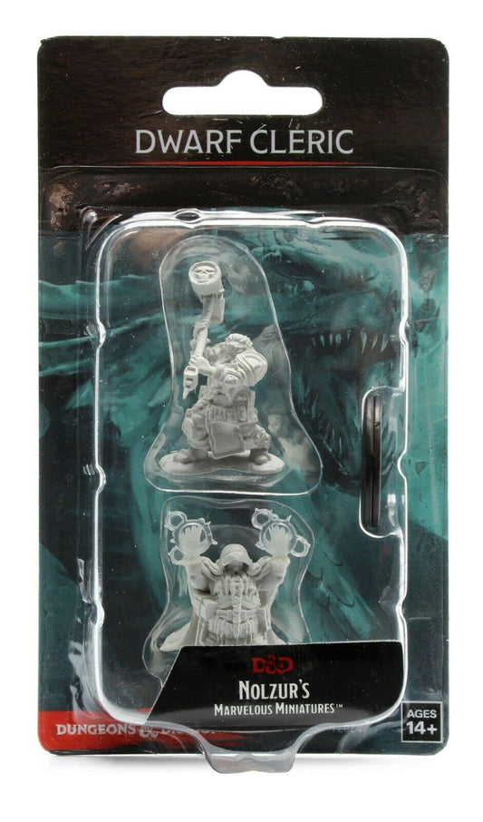 Dwarf Male Cleric D and D Nolzurs Marvelous Unpainted Miniatures W1 Miniature Game by Wiz Kids 1