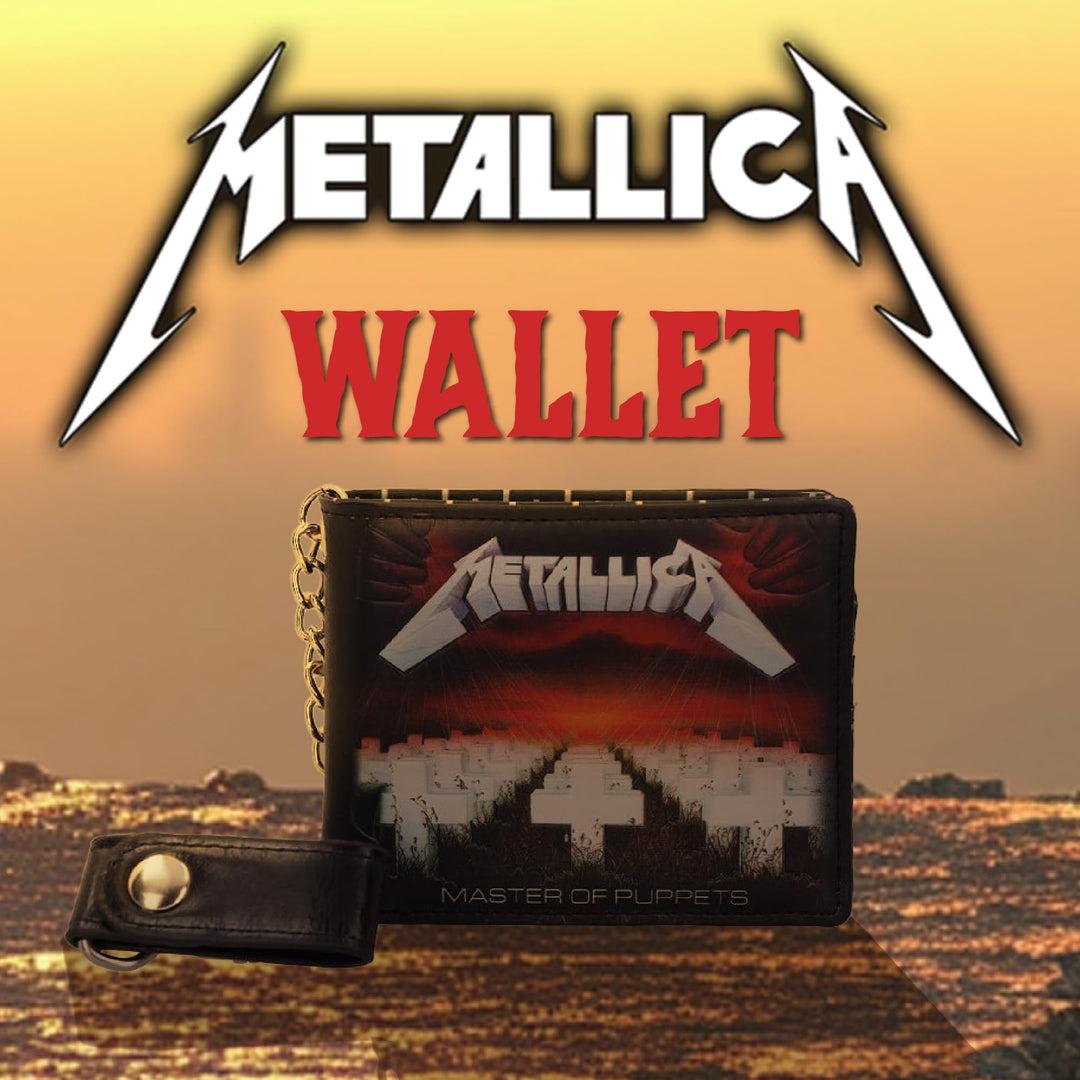 Metallica Master of Puppets Album Wallet with Chain Officially Licensed