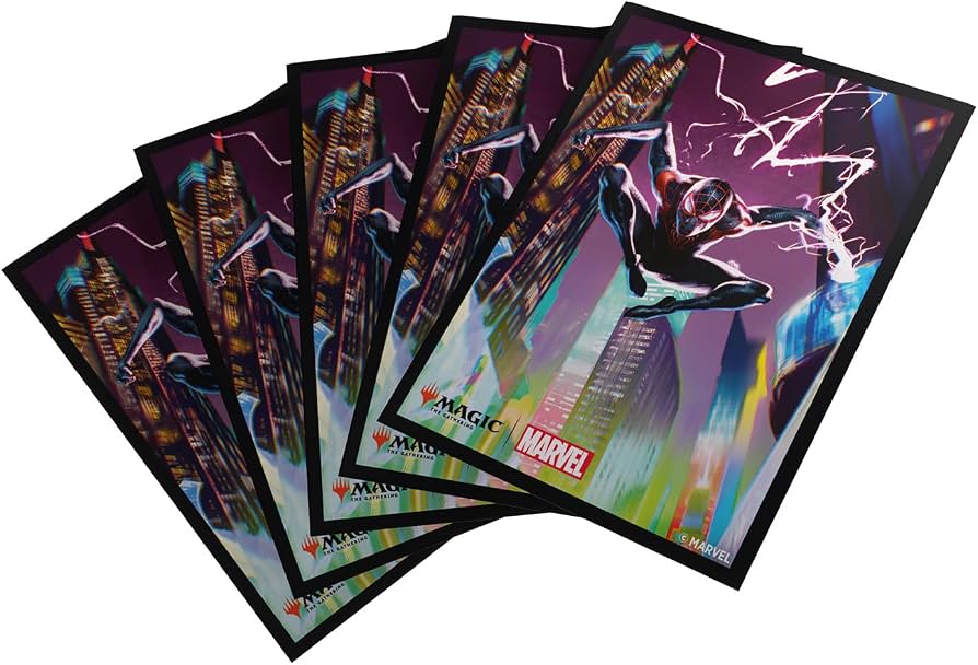 Magic: The Gathering - Marvel's Spider-Man 105ct Apex Deck Protector Sleeves - Black Creature