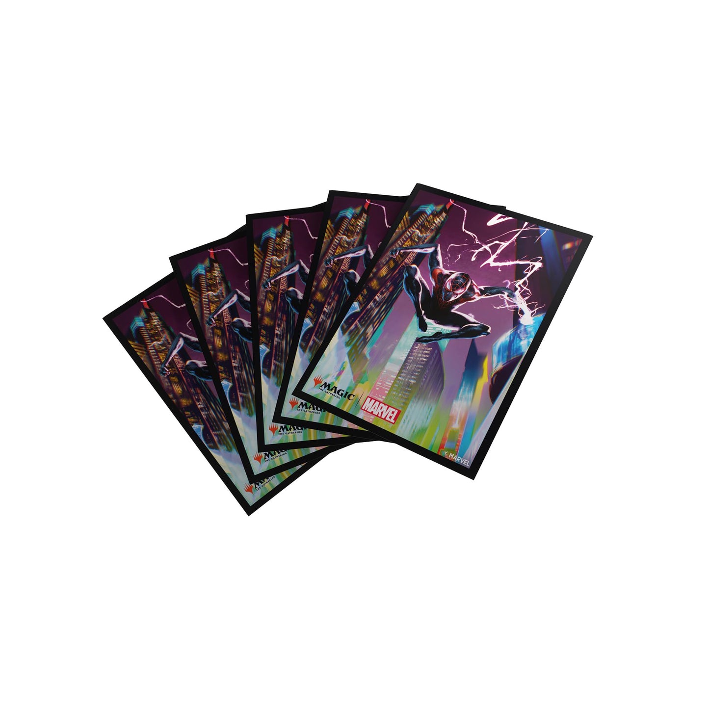 Gamegenic MTG Marvels Spider Man Premium Art Sleeves Spider Man Miles Morales Gaming Accessory 1