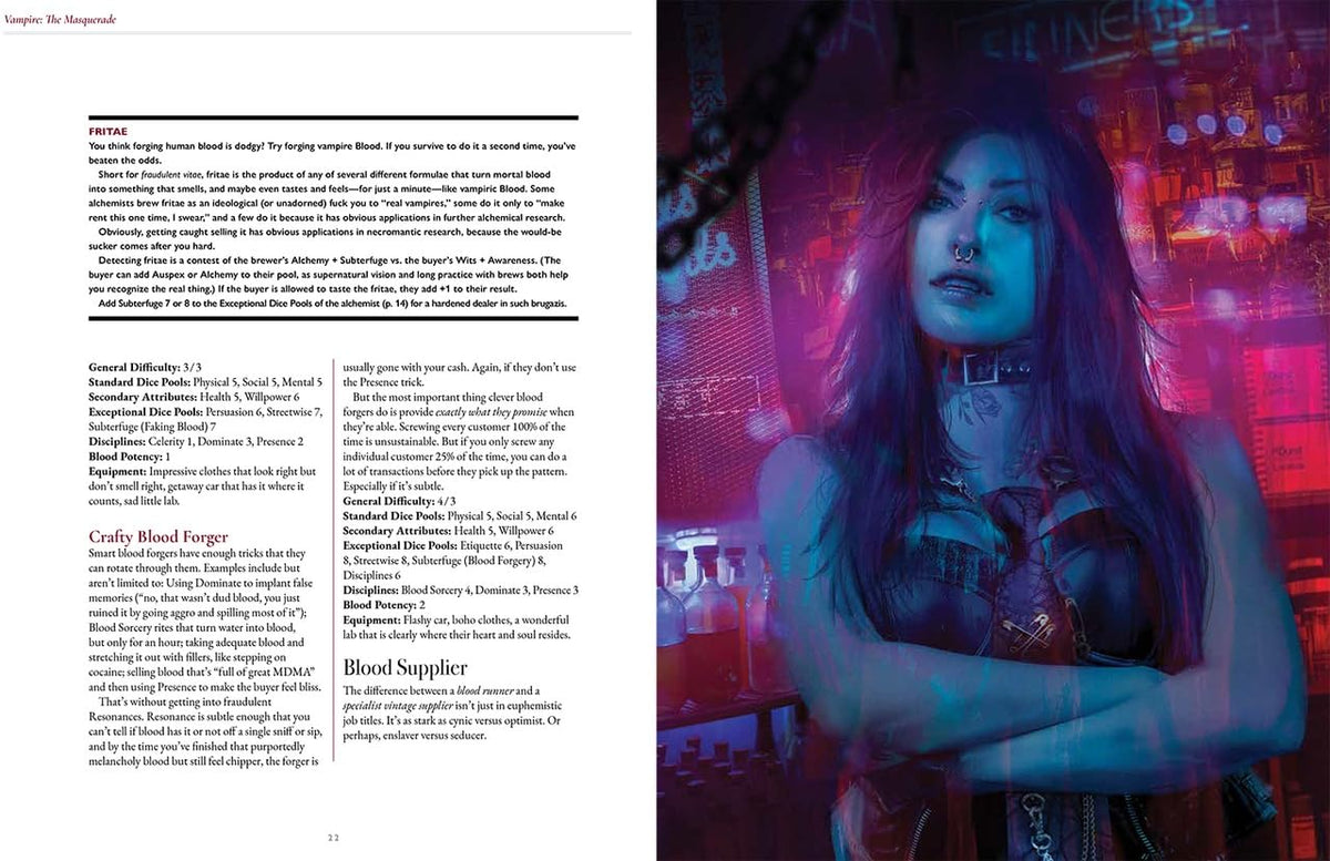 Vampire: The Masquerade 5th Edition Roleplaying Game Blood Sigils Sourcebook 7