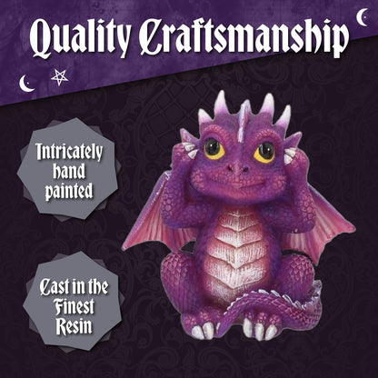 Three Wise Dragonlings Figurines Dragon Ornaments 8.5cm 4