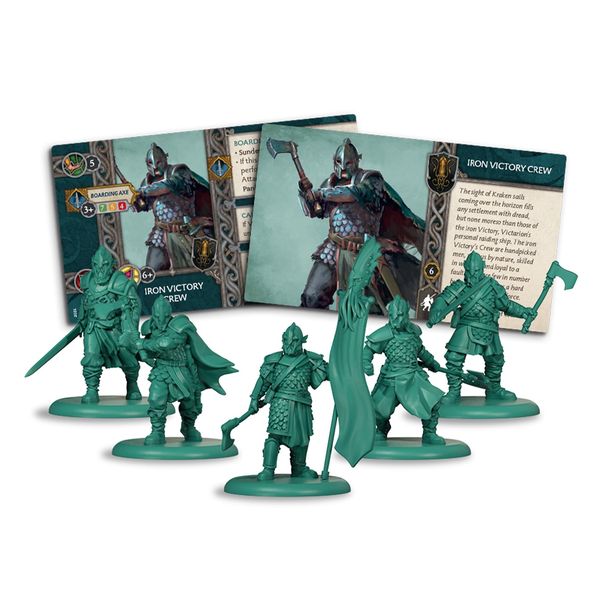 A Song of Ice and Fire Tabletop Miniatures Iron Victory Crew Unit Box (Multilingual Edition) Strategy Game for Adults, Ages 14+, 2+ Players, 45-60 Minute Playtime, Made by CMON 3