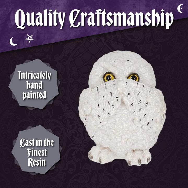 Three Wise Owls Resin Figurines 8cm