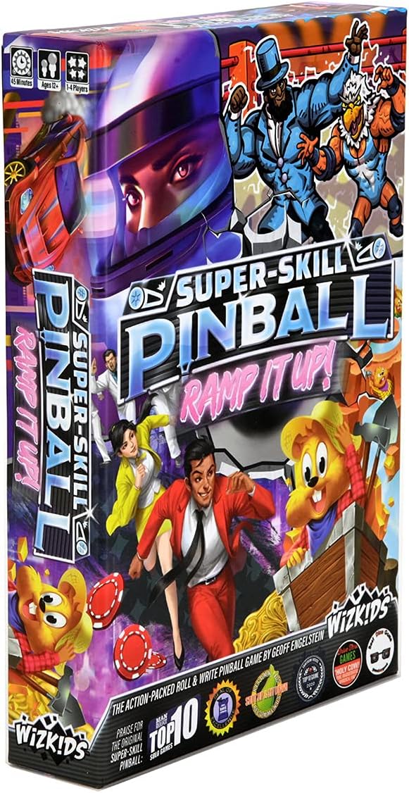 Super Skill Pinball Ramp It Up Board Game