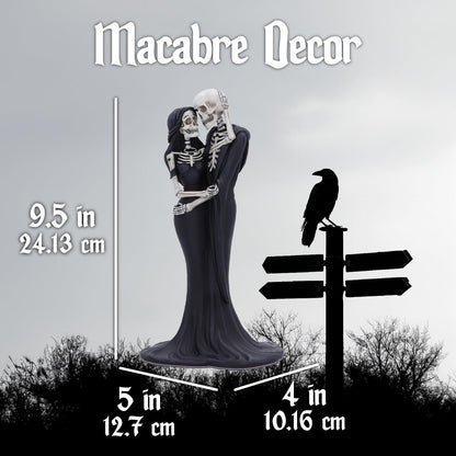 Eternal Embrace Gothic Skeletons Figurine 24cm Polyresin Painted Statue 9