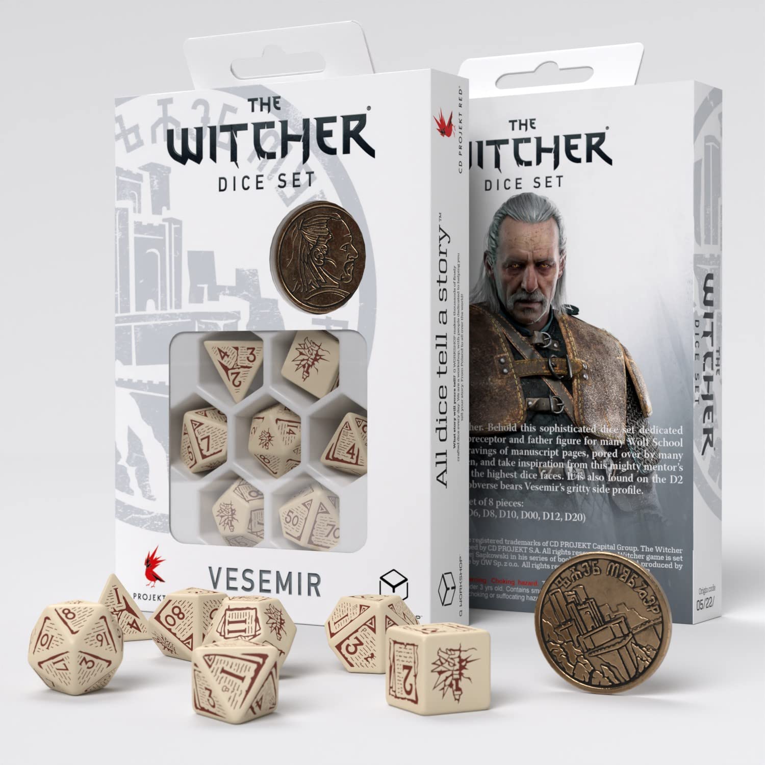 The Witcher Dice Set. Vesemir - The Old Wolf 1