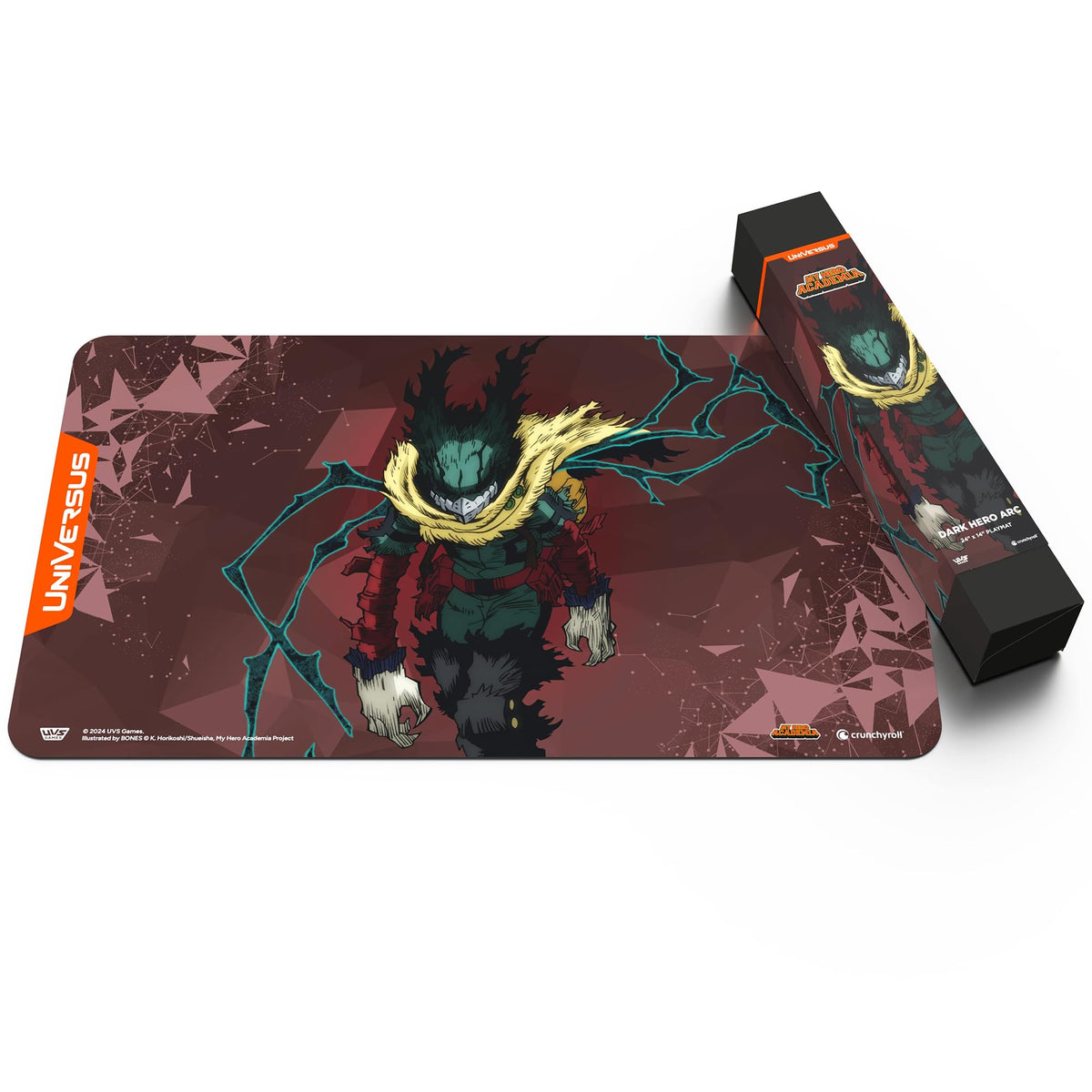 UniVersus: My Hero Academia: Dark Hero Arc Playmat- 24 x 14 Neoprene Mat, Tabletop Card Game Accessory, UVS Games, Officially Licensed 4