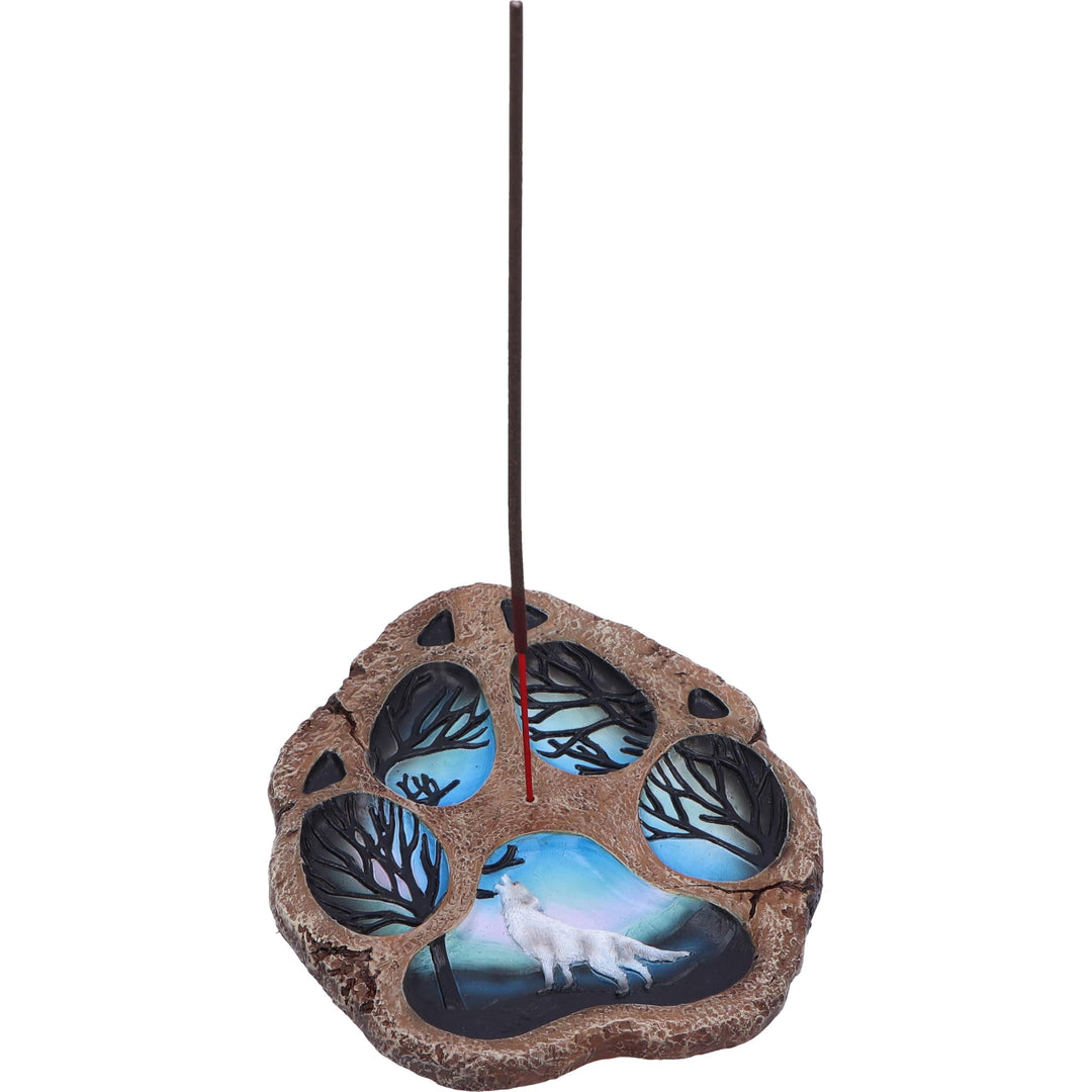 Tracks of the Wild Paw Print Incense Burner 15.5cm