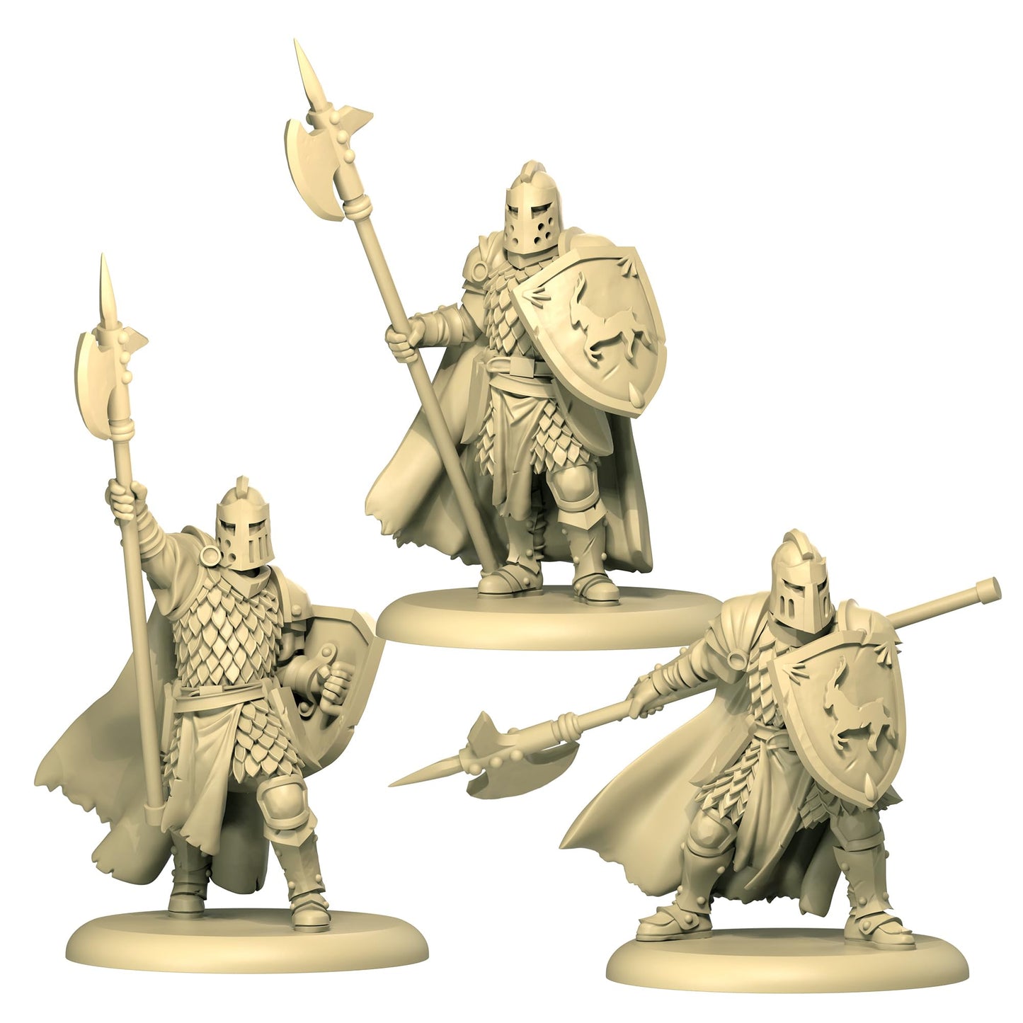 CMON A Song of Ice and Fire Tabletop Miniatures Game Baratheon Halberdiers Unit Box - House Baratheon Vanguard Defense! Strategy Game for Adults, Ages 14+, 2+ Players, 45-60 Minute Playtime, Made 2