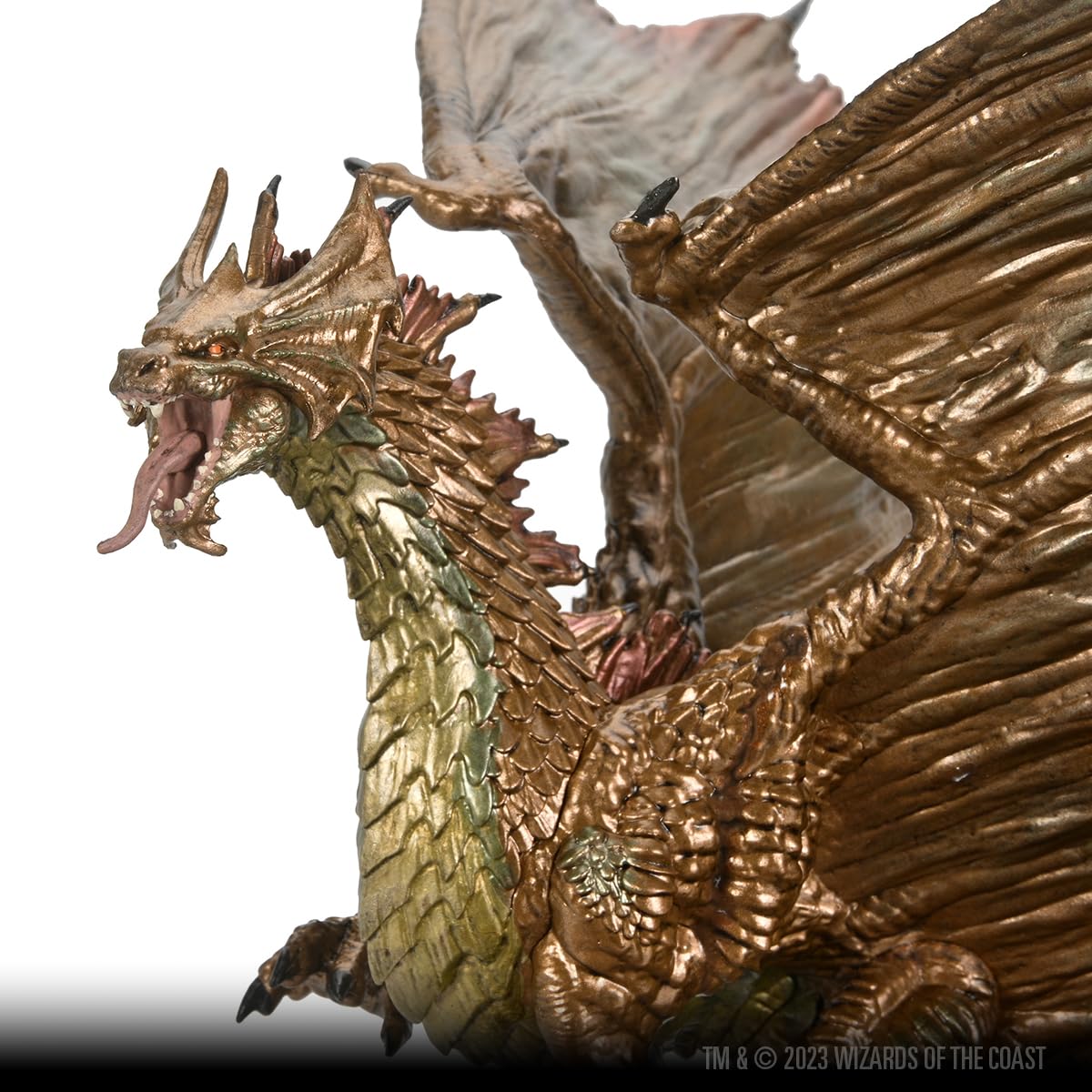 D&D Icons of The Realms Adult Brass Dragon Miniature 8