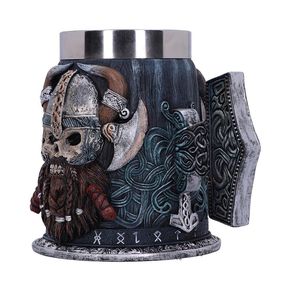 Danegeld Viking Tankard with Removable Stainless Steel Insert 18cm