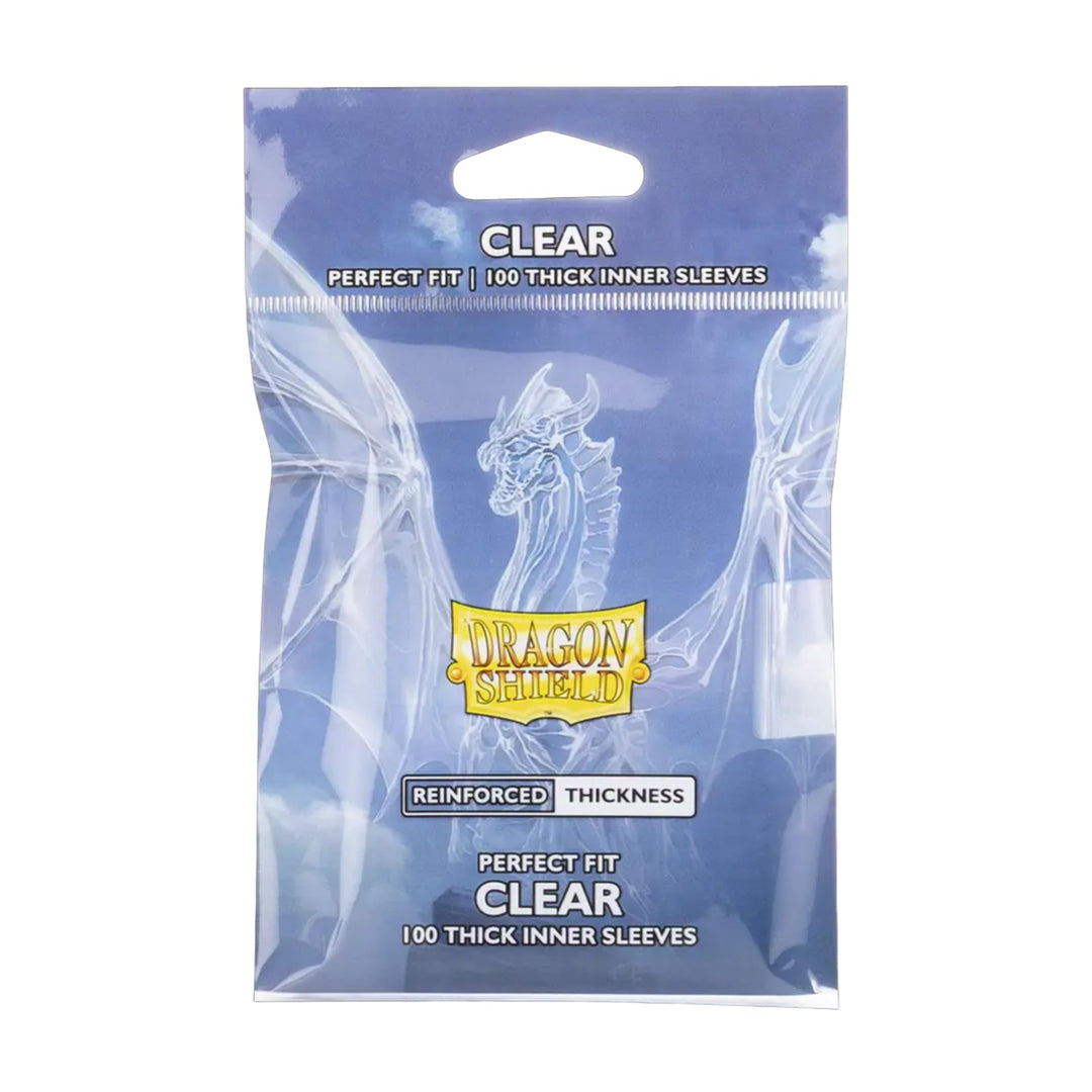 UNIT Dragon Shield Standard Size Perfect Fit Thick Inner Sleeves 100ct - Clear 1