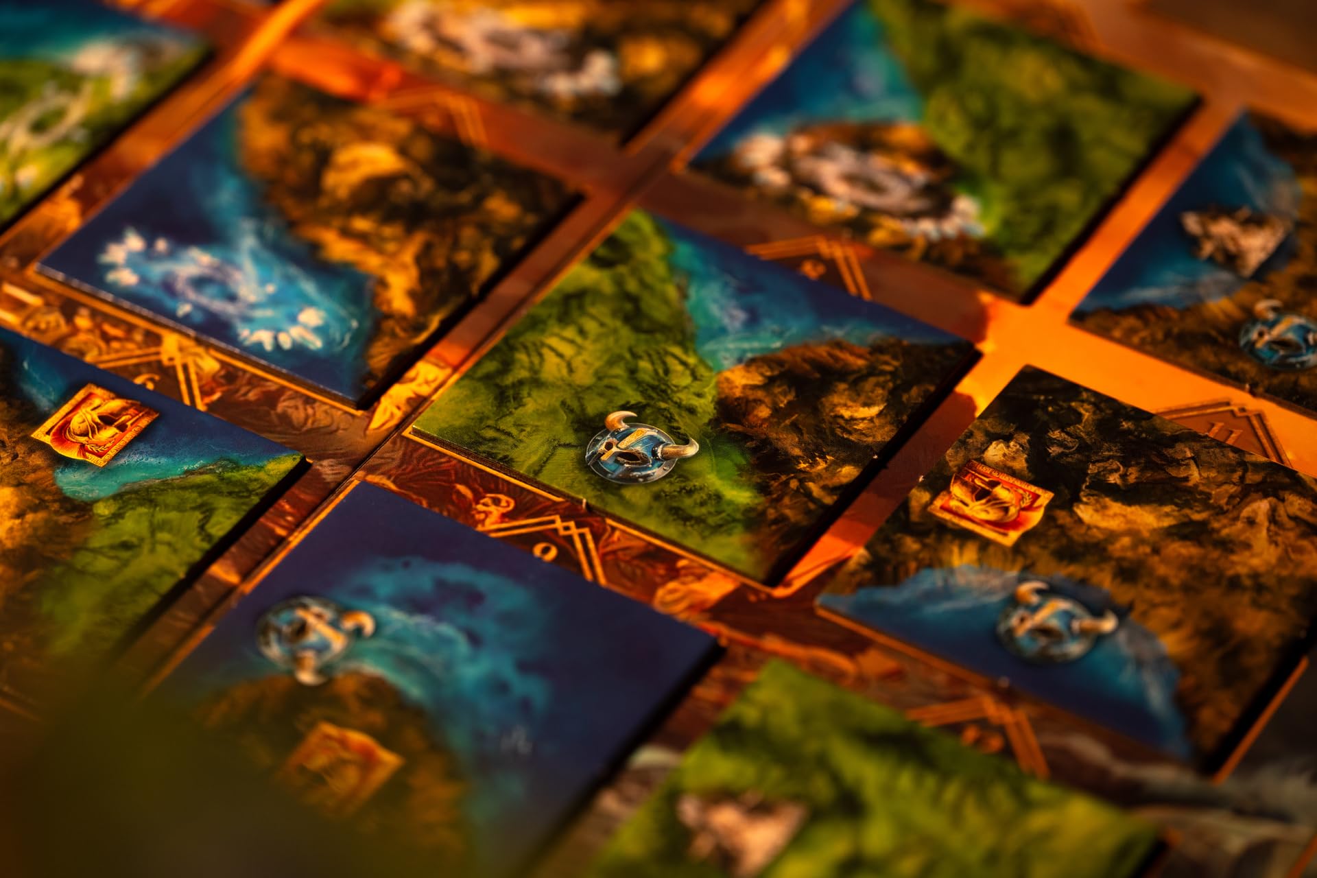 Lucky Duck Games Divinus Board Game - Become a Demigod in a Campaign of Greek vs. Norse Gods! Legacy Tile-Laying Strategy Game for Kids & Adults, Ages 10+, 2-4 Players, 45-60 Min Playtime 3