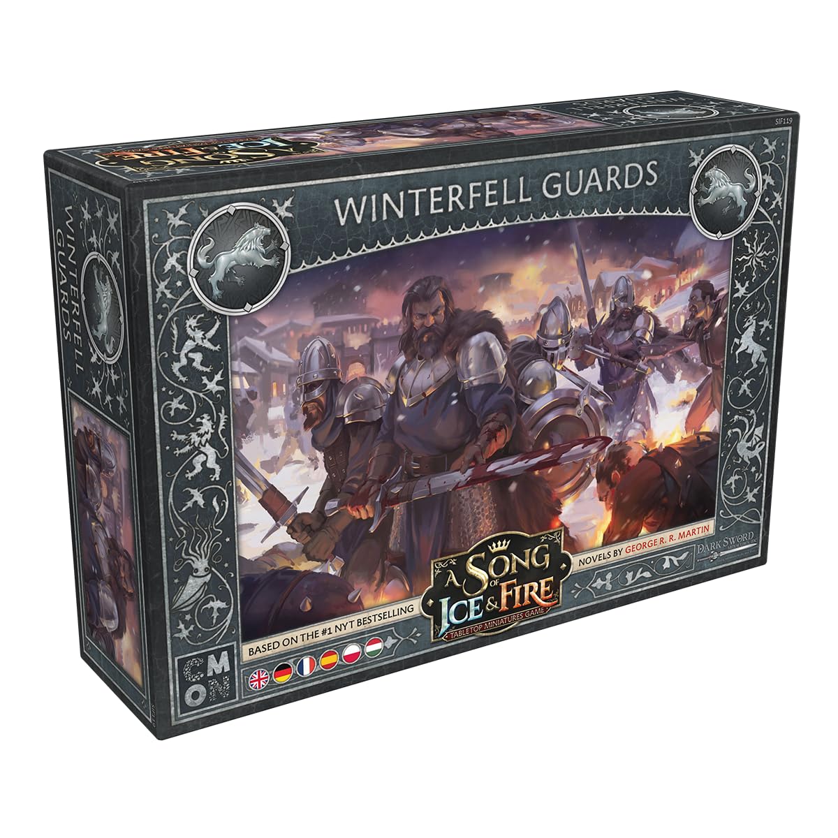 CMON A Song of Ice and Fire Tabletop Miniatures Game Winterfell Guards Unit Box - Stark Frontline Infantry, Strategy Game for Adults, Ages 14+, 2+ Players, 45-60 Min Playtime, Made 1
