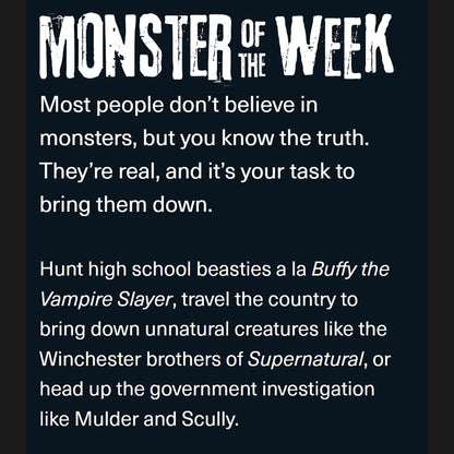 Monster of the Week Hardcover Roleplaying Game by Evil Hat Productions 2