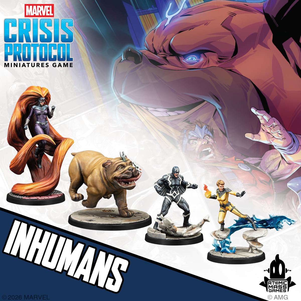 Marvel Crisis Protocol Inhumans Affiliation Pack Miniature Game by Atomic Mass 5