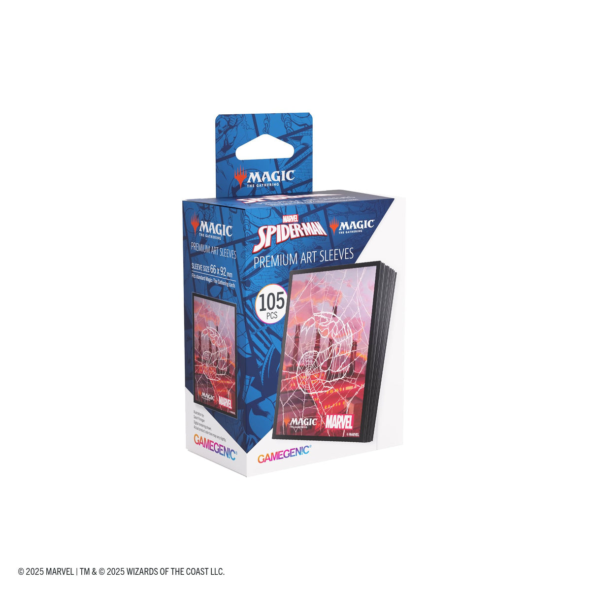 Gamegenic MTG Marvels Spider Man Premium Art Sleeves Spider Man Mountain Gaming Accessory 6