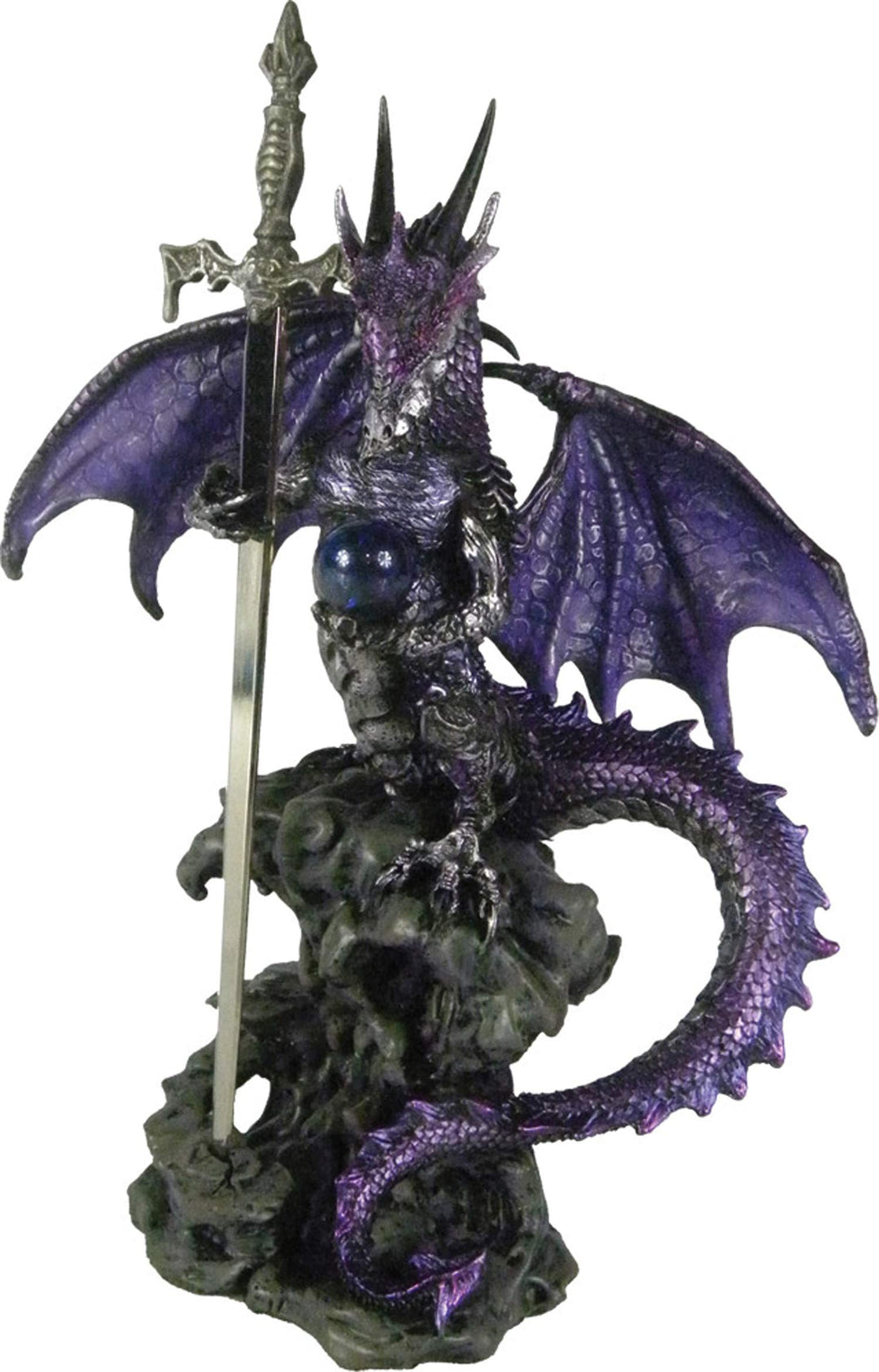 Purple Dragon Blade Sword Gothic Fantasy Letter Opener 22.5cm