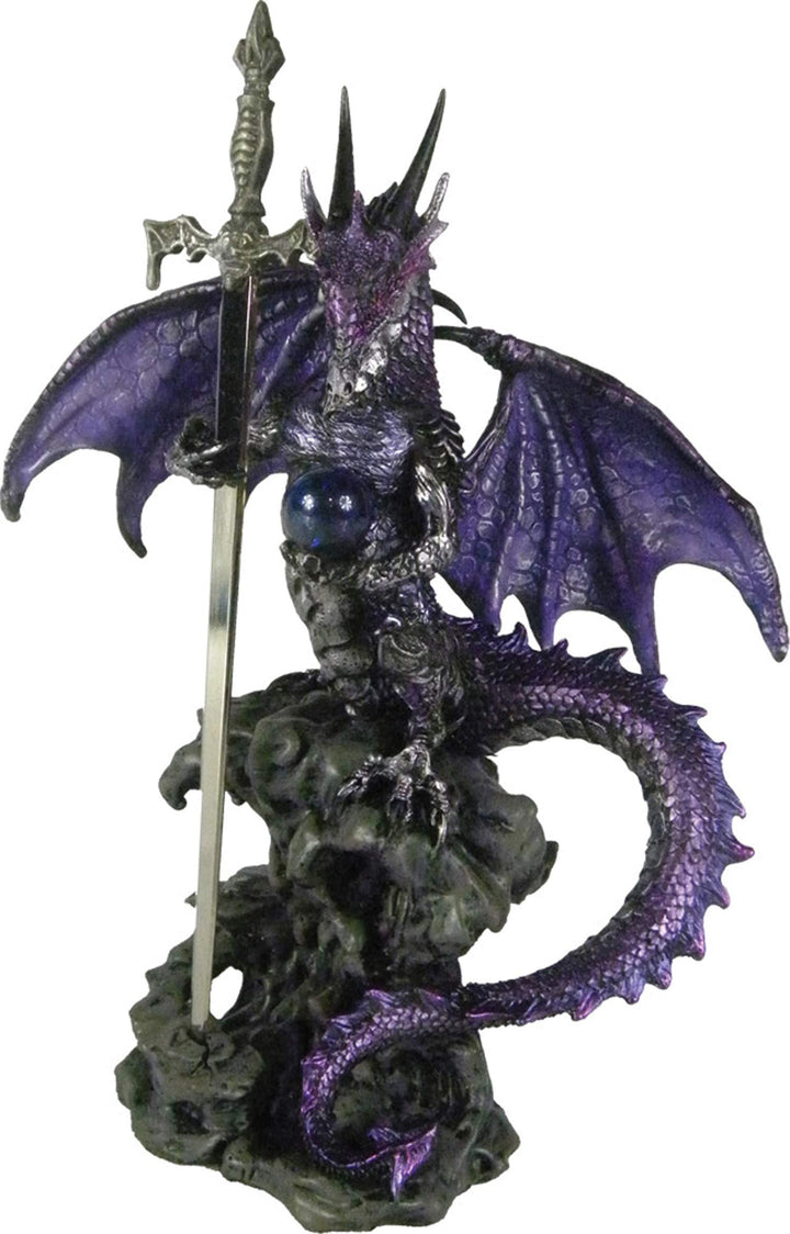 Purple Dragon Blade Sword Gothic Fantasy Letter Opener 22.5cm