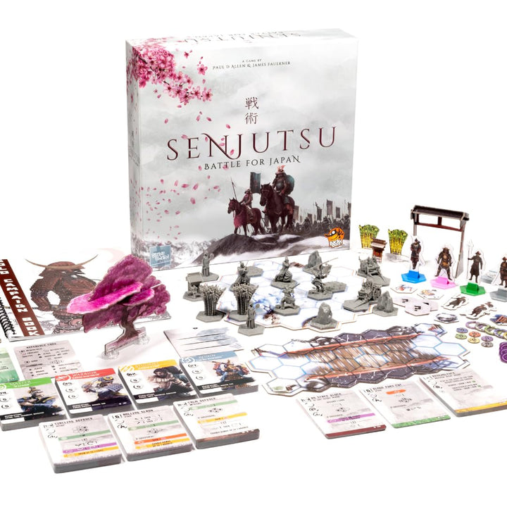 Senjutsu: Battle for Japan - Samurai Dueling Game with Miniatures and Deck Crafting, Strategy Game for Kids and Adults, Ages 14+, 1-4 Players, 15-20 Min Playtime, Made by Lucky Duck Games