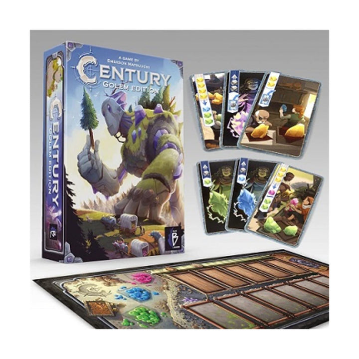 Century Golem Edition Board Game - Journey Along The Golem Road in Caravania! Strategy Game for Kids & Adults, Ages 8+, 2-4 Players, 30-45 Minute Playtime, Made by Plan B Games