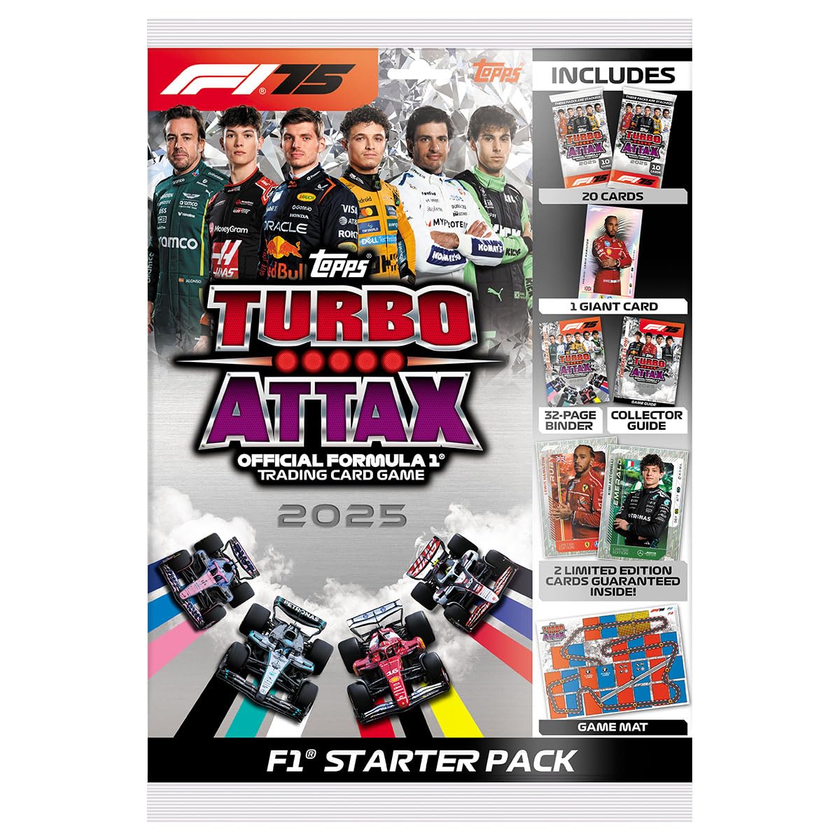 F1 Turbo Attax 2025 Starter Packs Board Game by Topps 1