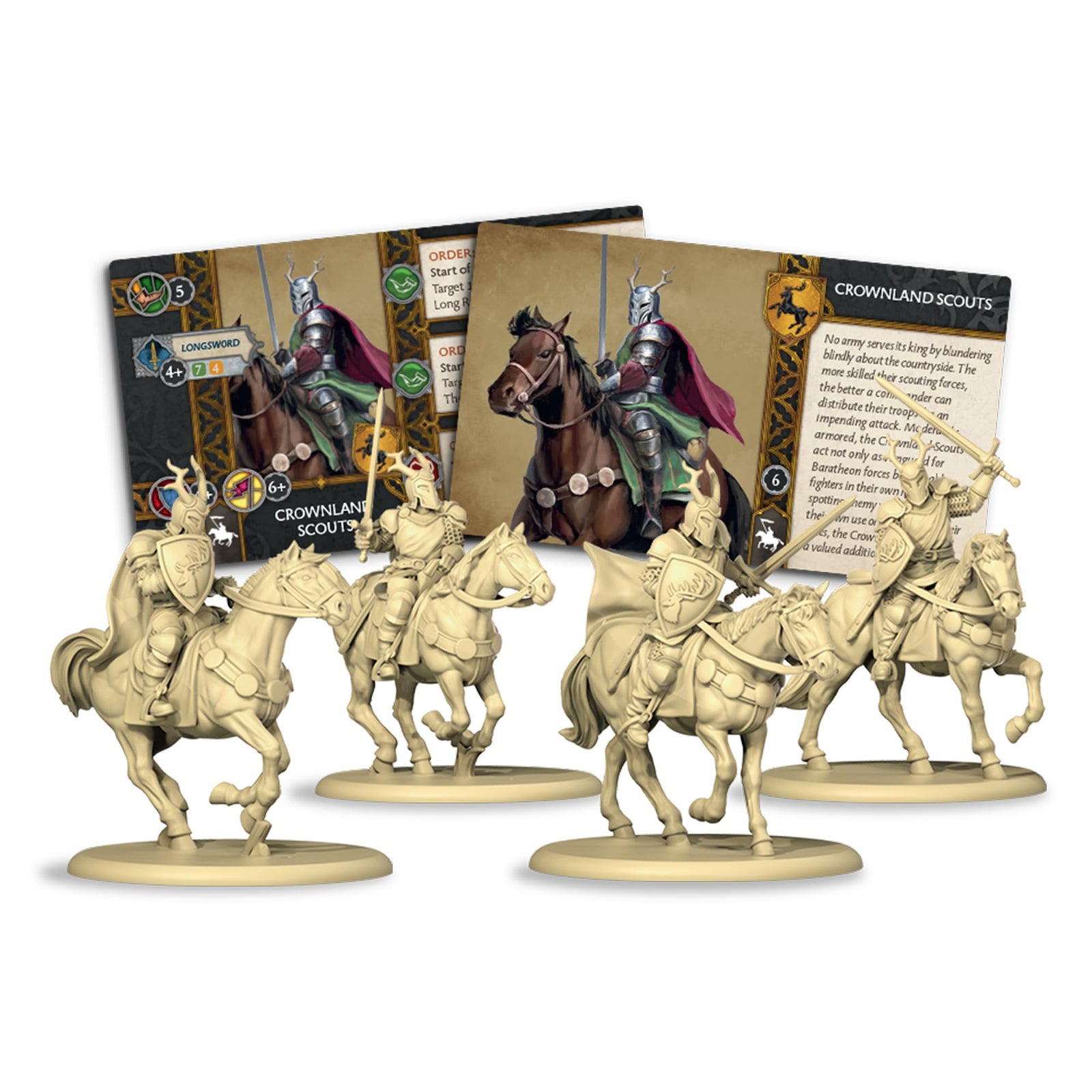 CMON A Song of Ice and Fire Tabletop Miniatures Game Crownland Scouts Unit Box (Multilingual Edition) Strategy Game for Adults, Ages 14+, 2+ Players, 45-60 Minute Playtime, Made 2