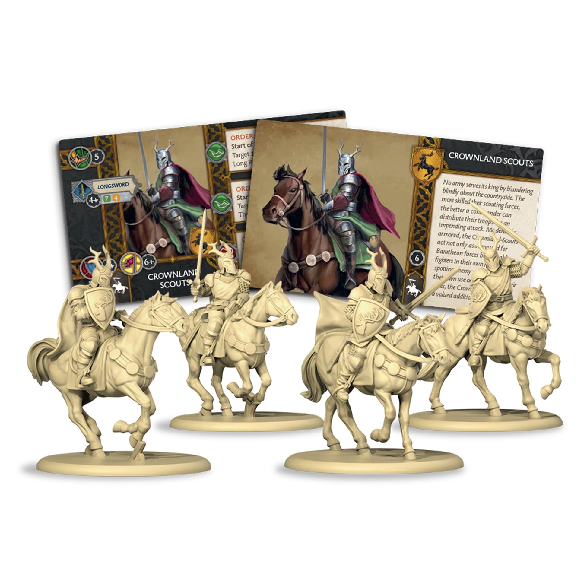 CMON A Song of Ice and Fire Tabletop Miniatures Game Crownland Scouts Unit Box (Multilingual Edition) Strategy Game for Adults, Ages 14+, 2+ Players, 45-60 Minute Playtime, Made 2