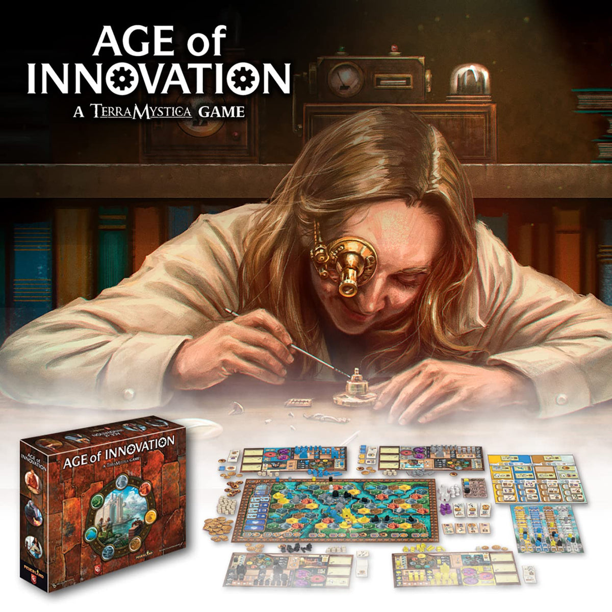 Age of Innovation A Terra Mystica Faction Strategy Board Game 6