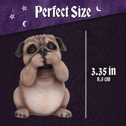 Three Wise Pugs Dog Ornaments 8.5cm 6
