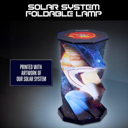 Solar System Foldable Lamp 21cm Rechargeable Powered USB 3