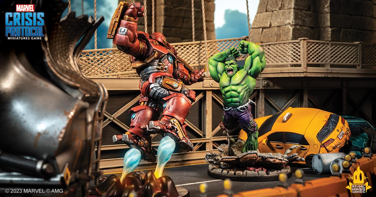 Atomic Mass Games Marvel Crisis Protocol Hulkbuster Character Pack Marvel Miniatures Strategy Game for Teens and Adults Ages 14+ 2 Players 4